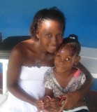 Christy with her mother